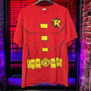 Batman Robin Costume T-Shirt Vintage Rubies Tag DC Comic